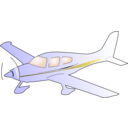 download Cessna Plane clipart image with 180 hue color