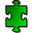 Green Jigsaw Piece 01