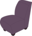 Purple Armless Chair