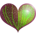 download Red Heart clipart image with 90 hue color