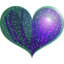download Red Heart clipart image with 270 hue color
