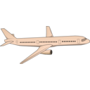 download Aircraft clipart image with 180 hue color