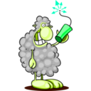 download Bad Sheep clipart image with 135 hue color