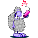 download Bad Sheep clipart image with 315 hue color