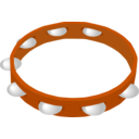 download Tambourine2 clipart image with 180 hue color