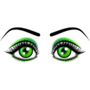 download Eyes clipart image with 270 hue color