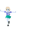 download A Walking Girl clipart image with 180 hue color