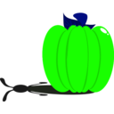 download Rabbit Pumpkin clipart image with 90 hue color