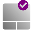 download Touchpad Enable Icon clipart image with 180 hue color