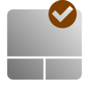 download Touchpad Enable Icon clipart image with 270 hue color