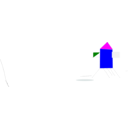 download House clipart image with 180 hue color