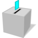 download Ballot Box clipart image with 180 hue color