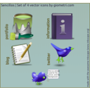 download Sencillo 4 Vector Icons clipart image with 45 hue color