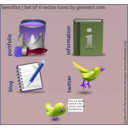 download Sencillo 4 Vector Icons clipart image with 225 hue color