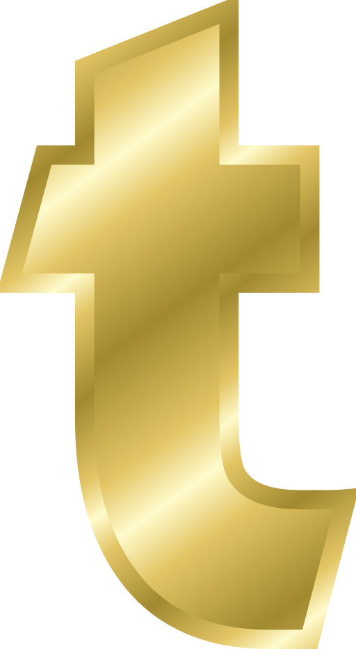 Effect Letters Alphabet Gold