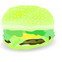 download Cheeseburger clipart image with 45 hue color