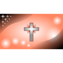 download Iceblue Glowing Cross Wallpaper clipart image with 135 hue color