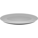 download Plain Grey Plate clipart image with 90 hue color