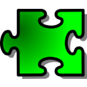 Green Jigsaw Piece 16