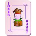 download Ornamental Deck Red Joker clipart image with 270 hue color