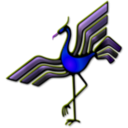 download Bird Emblem 1 clipart image with 225 hue color