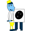 download Mr Arts clipart image with 180 hue color