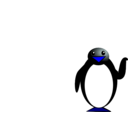 download Penguin clipart image with 180 hue color