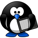 download Modern Penguin clipart image with 180 hue color