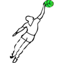 download Basketball Player clipart image with 90 hue color