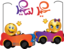 Kids Playing Cars Smiley Emoticon