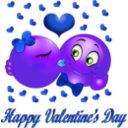 download Happy Valentine Smiley Emoticon clipart image with 225 hue color