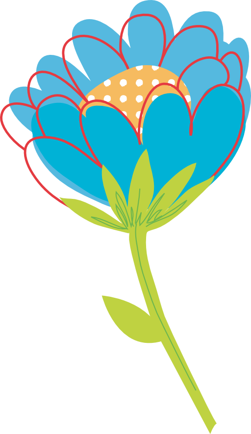Blue Flower Vector