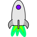 download Rocket clipart image with 90 hue color
