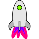 download Rocket clipart image with 270 hue color
