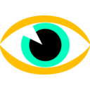 download Eye Sign clipart image with 45 hue color