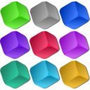 download Game Marbles Cubes clipart image with 225 hue color
