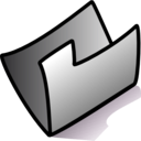 download Folder Grey clipart image with 180 hue color