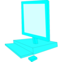 download Red Computer clipart image with 180 hue color