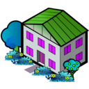 download Iso City Grey House 4 clipart image with 90 hue color