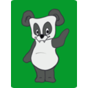 download Friendly Panda clipart image with 45 hue color