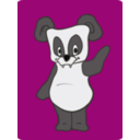 download Friendly Panda clipart image with 225 hue color