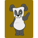 download Friendly Panda clipart image with 315 hue color