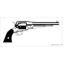 download Revolver Remington 1858 New Model Army clipart image with 90 hue color