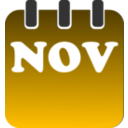 download November clipart image with 45 hue color