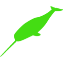 download Small Narwhal clipart image with 90 hue color