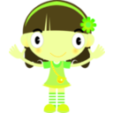 download Yellow Girl clipart image with 45 hue color