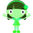 download Yellow Girl clipart image with 90 hue color