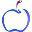 download Apple Icon clipart image with 225 hue color
