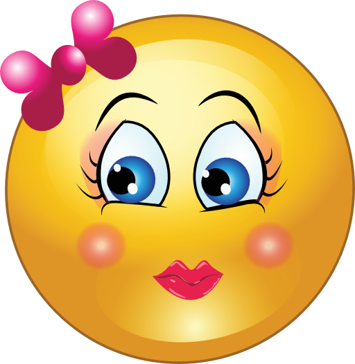 Pretty Girl Smiley Emoticon Clipart I2clipart Royalty Free Public Domain Clipart 
