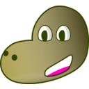 download Dinosaur Head clipart image with 315 hue color